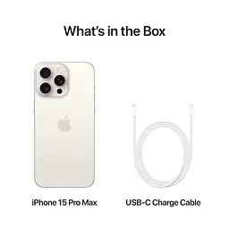 Смартфон Apple iPhone 15 Pro Max 256GB White Titanium A3106 (Grade A) Seller Refurbished - мініатюра 8