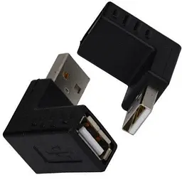 Перехідник GRAND штекер USB A гніздо USB A кутовий version 3.0 - мініатюра 2