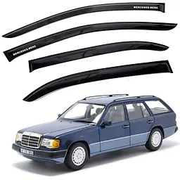 Дефлектори вікон ветровики Mercedes-Benz E-Class (W124) 1985-1995 Універсал Скотч 3M Voron Glass