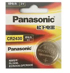 Батарейка дискова Panasonic CR2430 3V (18591-hbr)