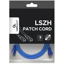 Патч-корд 1м S/FTP Cat 6A CU LSZH blue Cablexpert (PP6A-LSZHCU-B-1M) - мініатюра 4