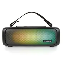 Портативная колонка REAL-EL RX717 8W Bluetooth TWS, RGB, Black
