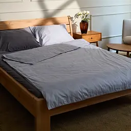 Простирадло на резинці MBM HOME Вечірній каньйон варений сатин 90x200 см сірий (BL-FS-76 EVENING SHADOW)