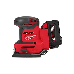 Шліфмашина вібраційна акумуляторна MILWAUKEE, M18 BQSS-502B, 113х104мм (зарядний пристрій М12-18 С, 2 акумулятори М18 В5 5Аг, су - мініатюра 2
