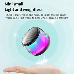 Розсувний міні-динамік Bluetooth 5.0 Світлодіодна лампа MP3 RGB Вбудований мікрофон для гучного зв'язку Слот для TF-карти - мініатюра 5