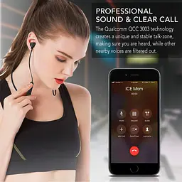 Спортивні Bluetooth навушники YATWIN IPX7 із шийною дужкою - мініатюра 5