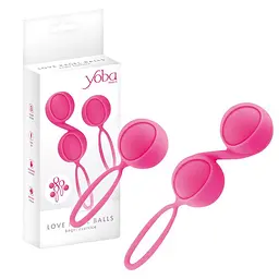 Вагінальні кульки Yoba Kegel Balls Pink, 3 см (рожевий) - мініатюра 4