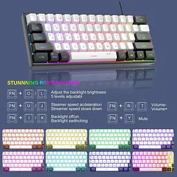 Клавіатура MageGee TS91 RGB (6971969727502-UA) Black/White (G-000003786) - мініатюра 6
