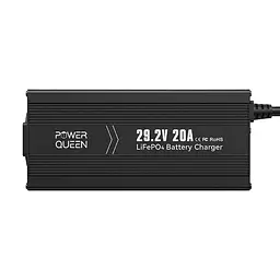 Зарядний пристрій для акумуляторних батарей LiFePO4 29.2V/20A Power Queen P24V20A-BCHA-MINI-X (44-00530) - мініатюра 2