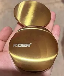 Комплект накладок для напівавтоматичного сифона ванни Koer BD-04-12 1 1/2″ Матове золото KR5445 - мініатюра 4