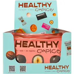 Драже Healthy Choice Фундук в чорному шоколаді 50 г - мініатюра 4