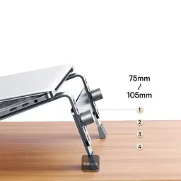 Підставка для ноутбуку Baseus UltraStable (4-Gear Adjustable) (B10053100811-00) Space grey - мініатюра 5