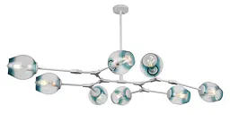 Люстра молекула Levistella 752L7731-8 WH+BL