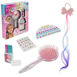 Творчий набір для створення зачісок Cleaming Fashion Girly з крейдою та стразами (T039BA)