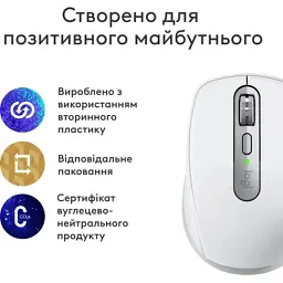 Мишка Logitech MX Anywhere 3S для MAC Wireless Pale Grey (910-006946) - мініатюра 2