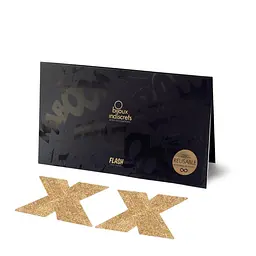 Пестіс - стикини Bijoux Indiscrets - Flash Cross Gold, наклейки на соски, One size
