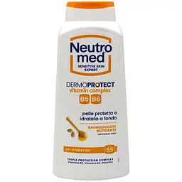 Гель для душу Neutromed Dermoprotect поживний pH 5.5 мед та мигдаль 600 мл