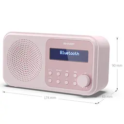 Радіоприймач Sharp DR-P420 Pink - мініатюра 4
