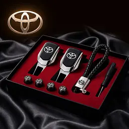 Подарунковий набір №1 для Toyota (заглушки ременя/ковпачки на ніпель/брелок)