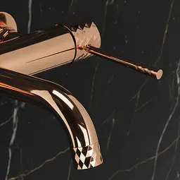 Змішувач для ванни Rea Lungo Diamond настінний copper REA-B0980 - мініатюра 2