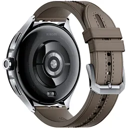 Годинник розумний Xiaomi Watch 2 Pro BHR7216GL сріблястий корпус коричневий ремінець шкіра - мініатюра 3