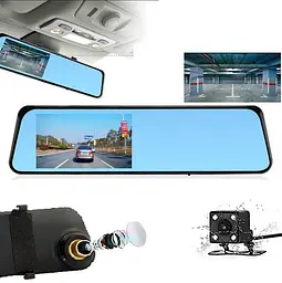 Дзеркало відеореєстратор з камерою заднього огляду DVR 138 Vehicle Blackbox Full HD 1080 Оригінал - мініатюра 3