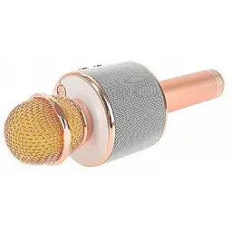 Караоке-мікрофон WS 858 бездротовий Rose Gold (au084) - мініатюра 3