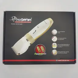 Акумуляторна машинка для стрижки волосся Gemei GM-6001 червона - мініатюра 5