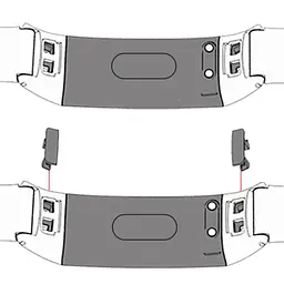 Силіконовий ремінець Primo для фітнес-браслета Huawei Honor Band 4/5 Purple - мініатюра 5