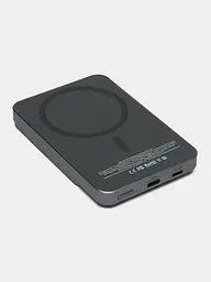 УМБ магнітна Mag Save з бездротовою зарядкою 10000 mAh 20 Вт для iPhone Сірий (Q920WPlus) Power - мініатюра 4