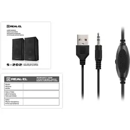 Акустична система Real-El S-202 Black - мініатюра 6