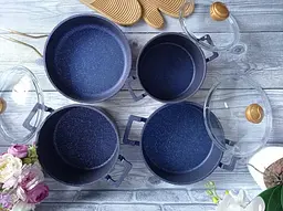Набір посуду O.M.S. Collection 3033 Blue 7 предметів - мініатюра 4