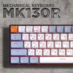 Клавіатура MK130R, Black, USB, механічна (перемикачі Outemu Red) GamePro teh0028271 - мініатюра 4