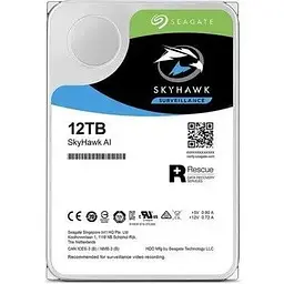 Жорсткий диск Seagate SkyHawk AI Surveillance SATA 7200 rpm 256MB 12.0TB (ST12000VE001) - мініатюра 4