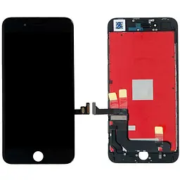 Дисплей iPhone 8 Plus чорний, оригінал PRC переклеєне скло, LG