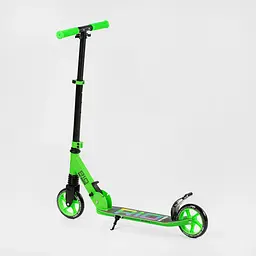 Самокат Best Scooter Rio 68-89х54.5 см Зелено-чорний 000283538 - мініатюра 2