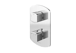 Душова система Kohlman Foxal 35 chrome з термостатом + BOX прихованого монтажу KPL-QW431FQ35, Хром - мініатюра 3