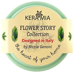 Чашка Keramia Flower story із силіконовою кришкою 440 мл бірюзова (21-279-122) - мініатюра 6