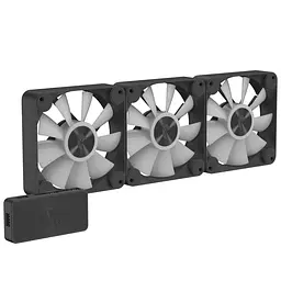 Комплект вентиляторів APNX FP1-120 ARGB Black - 3 Pack (APF3-PF11257.11) - мініатюра 9