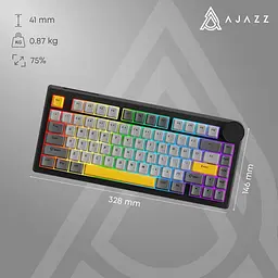 Клавіатура Ajazz AK820 V2 Coconut Flake Switch (AK820-V2-CF-PWB) - мініатюра 10