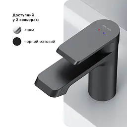 Змішувач для умивальника AM.PM Flash black matt F9H02122 - мініатюра 7