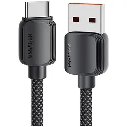 Кабель Essager Breeze USB Cable USB-A to Type C 1M 100W Black