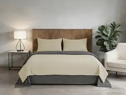 Комплект постільної білизни Soho полуторний Beige/Dark gray 150х200 см (PATTERN 20-S) - мініатюра 2
