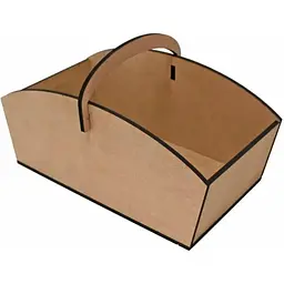 Кошик з ручкою МДФ Rosa Talent 33.5х18х18.5 см
