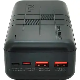 Зовнішній акумулятор XO PR189 30000mAh 22.5W Black [120535] - мініатюра 2