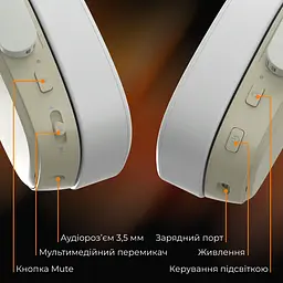 Навушники Ajazz AHM09 MAX 3-Mode Grey (AHM09-MAX-GW) - мініатюра 8