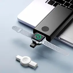 Сітчасте зарядне пристрій XO CX026 Apple/Samsung USB-A/, Type-c Watch Wireless Charger Білий - мініатюра 3