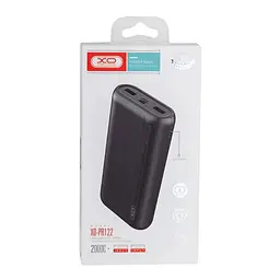 Портативний зовнішній акумулятор Power Bank XO PR122 20000mAh (Black) - мініатюра 4