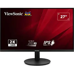 Монітор 27" ViewSonic VA2708-2K-HD-2 QHD 75Hz (VA2708-2K-HD-2) 2560x1440 (QHD, 2K) IPS 75 Hz - мініатюра 1