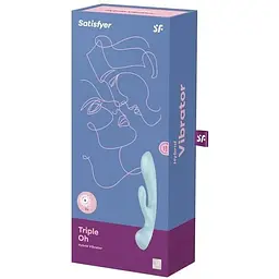 Вібратор-кролик Satisfyer Triple Oh - мініатюра 4